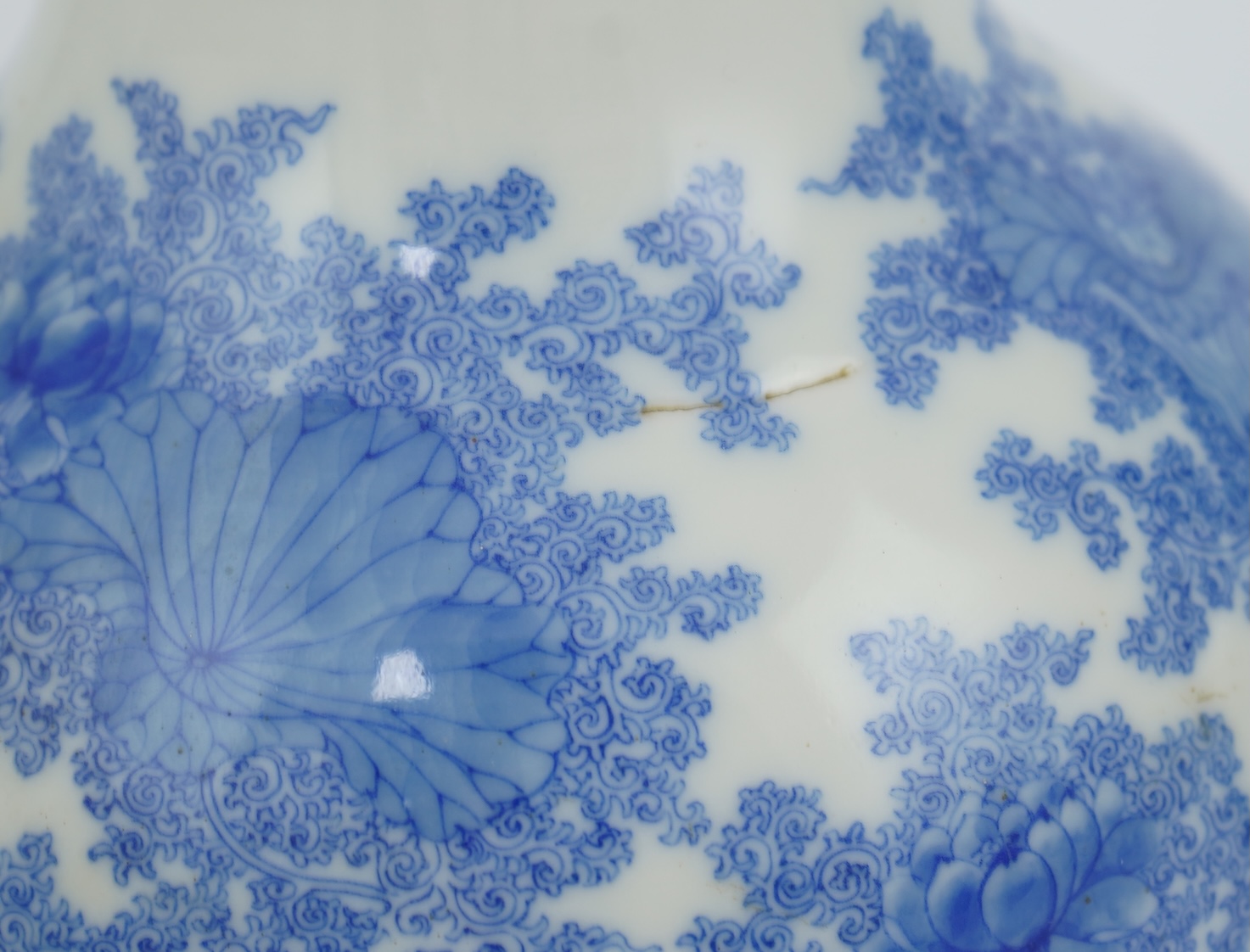 Two Japanese Mino ware blue and white vases, by Kato Gosuke IV (active c.1863-1898)